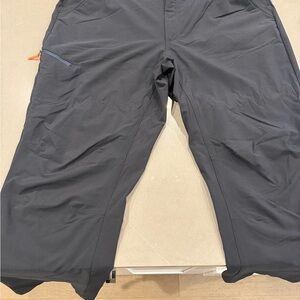 Black Outdoor Pants Black with Orange Accent